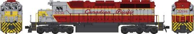 Bowser 24936 - HO GMD SD40 - Standard DC - Executive Line - CP #5545 - Grey, Maroon, Square Sand ...