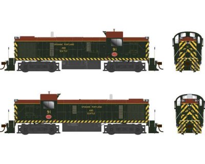 Bowser 25231 - HO Alco RS-3 -DCC & Sound - Spokane, Portland & Seattle - as delivered - #91