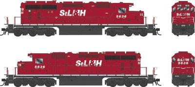 Bowser 25344 - HO GMD SD40-2 - DCC & Sound - St. Lawrence & Hudson #5615