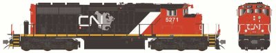 Bowser 26217 - HO GMDD SD40-2W - DC - CN North America 1990s+ #5272