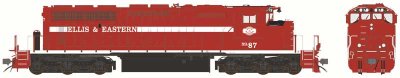 Bowser 26236 - HO GMDD SD40-2W - DC - Ellis & Eastern 2019+ #77
