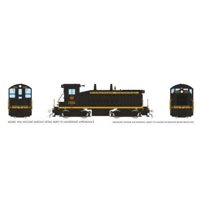 Rapido 27613 - HO EMD SW9 (DC/DCC/Sound): Canadian National - Post-54 Black Scheme: #7003