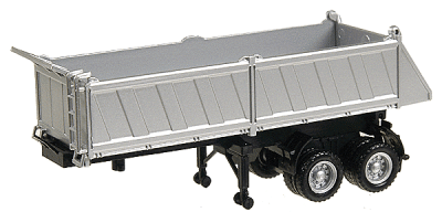 Herpa Models 5288 - HO 27' Gravel Dump Trailer - Assembled -- Silver