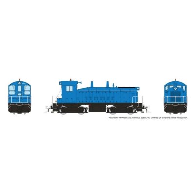 Rapido 27602 - HO EMD SW9 - DCC & Sound - Generic Industrial Blue - Unlettered