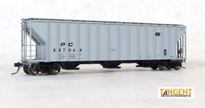 Tangent Scale Models HO 28063-04 Penn Central (PC) H51 -Delivery Gray 9-1968- PC Samuel Rea Shops...