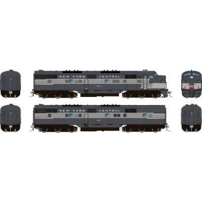 Rapido 29021 - HO EMD E7A + E7B (DC/Silent): New York Central - Lightning Stripe: #4028 + #4112