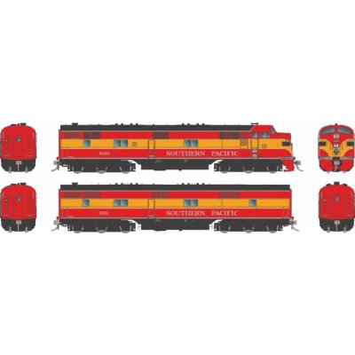 Rapido 29532 - HO EMD E7A + E7B (DC/DCC/Sound): Southern Pacific - Daylight: #6001 + #5901