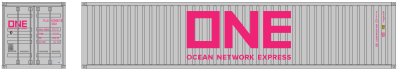 Intermountain Railway 30272-03 HO Scale 40Ft Corrugated Container Ocean Network Express 2pk