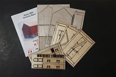 Osborn Models 3029 - N Scale Barn - Wood Kit