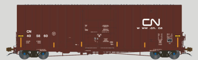 Aurora Miniatures 317013 - HO Scale Transcona Shops 50' Plate F Boxcar - CN (2003 Ver w/ FRA Stri...