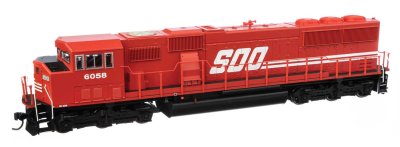 Walthers Mainline 10322 - HO EMD SD60M - Standard DC - Soo Line #6061