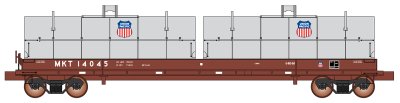 Intermountain 32570-03 - HO Evans 100 Ton Coil Car - MKT - Union Pacific Gray Hoods #14034