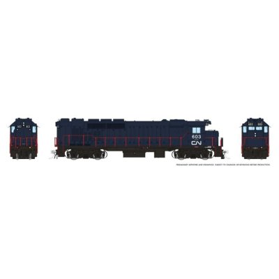 Rapido 34501 - HO GP40TC (DC/DCC/Sound): CN Rail - Blue Scheme: #603