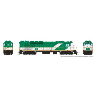Rapido 34506 - HO GP40TC (DC/DCC/Sound): GO Transit - Green & White: #9804