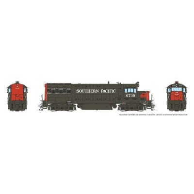 Rapido 35074 - HO GE U25B Low Hood (DC/Silent): Southern Pacific - Bloody Nose w/o Logo: #6739
