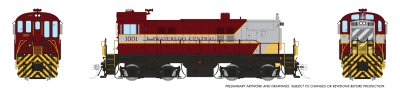 Rapido 36518 - HO MLW S-13 (DC/DCC/Sound): Waterloo Central: #1001 - Exclusive