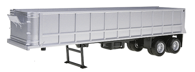 Herpa Models - HO Scale 36' Gravel Dump Trailer - Assembled -- Silver