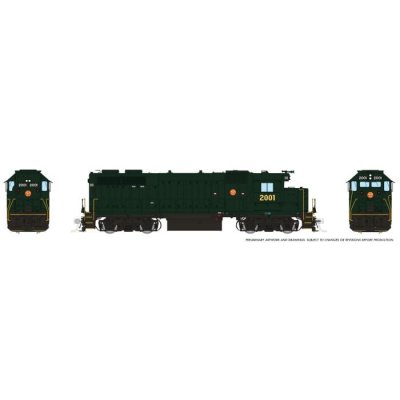 Rapido 38555 - HO EMD GP38 w/ext cab (DC/DCC/Sound): PRSL - DGLE: #2009