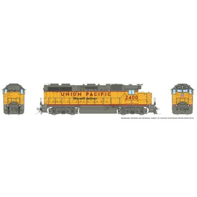 Rapido 38075 - HO EMD GP38 (DC/Silent): Union Pacific - Dash-3 Rebuild: #2416