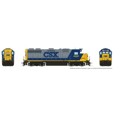 Rapido 39516 - HO EMD GP39 (DC/DCC/Sound): CSX - Bright Future (YN2): #4292