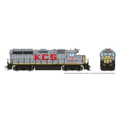 Rapido 40541 - HO EMD GP40 - DCC & Sound - KCS (W/ Extended Range DB) #3152