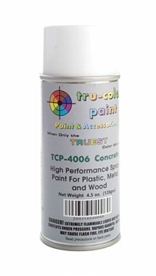 Tru Color Paint 4006 - Aerosol Spray Paint Can - Matte Concrete - 4.5oz (135mL)