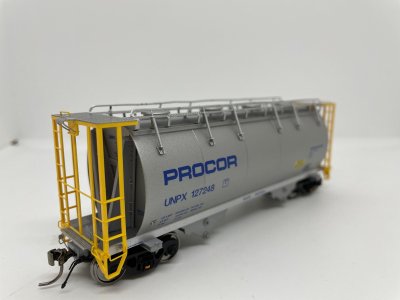 Rapido 172004 - HO Procor 3000CuFt Aluminum Hopper w/Handrails - UNPX/ Procor Wordmark - 6pkg #4