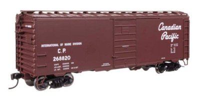 Walthers Mainline 45501 - HO 40' PS-1 Boxcar - Ready to Run -- Canadian Pacific #268820