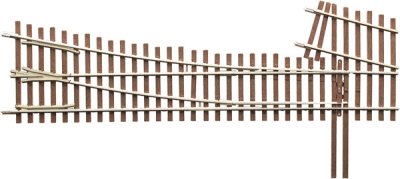 Micro Engineering 14717 - HO Code 83 Ladder Track System Turnout - #5d Right Hand Intermediate La...