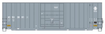Intermountain 4130004-04 HO - Gunderson 50' High Cube Boxcar w/Modern Ends - Single Door - Illino...