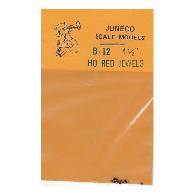 Juneco - HO Scale 4 1/2" JEWELS - RED