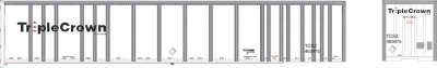 Bowser 42987 - HO RTR 53Ft Platewall RoadRailer Trailer - Norfolk Southern (Triple Crown) #463494