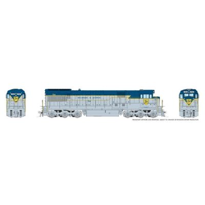 Rapido 43504 - HO GE U33C (DC/DCC/Sound): Delaware & Hudson - Lightning Stripe: #756