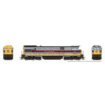 Rapido 43507 - HO GE U33C (DC/DCC/Sound): Erie Lackawanna - Grey & Maroon: #3308