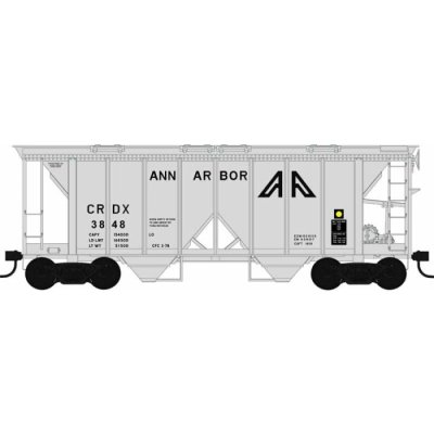 Bowser 43244 - HO ACF 70-Ton 2-Bay Hopper, Ann Arbor #3818