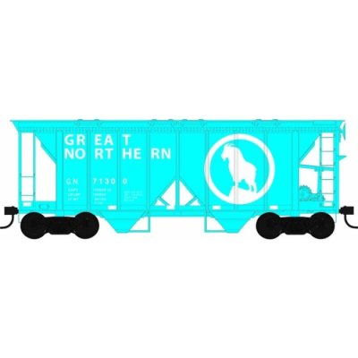 Bowser 43265 - Bowser 43265 HO ACF 70-Ton 2-Bay Hopper, Great Northern #71300