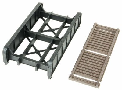 Walthers Cornerstone 4500 - HO 30Ft Single-Track Railroad Through Girder Bridge - Kit