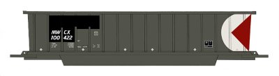 Intermountain 47113-06 - HO Bathtub Coal Gondola - MWCX (ex-CP) #100441