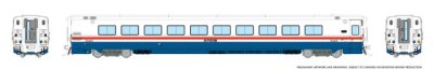 Rapido 508019 - N Scale LRC Coach Amtrak (AMTK) Phase III