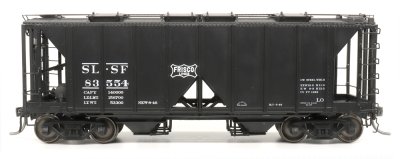 Intermountain 48609-18 HO 1958 Cu Ft 2 Bay Covered  Hopper- Open Sides  Frisco #83641