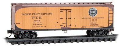 Micro Trains 04900962 - N Scale 40Ft Double-Sheathed Wood Reefer w/Vertical Brake Wheel - Pacific...