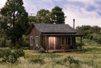 Woodland Scenics 4955 - N Rustic Cabin  Built and Ready Landmark Structures - Assembled
