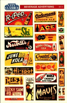 City Classics 501-3 - HO Scale Beverage Advertising