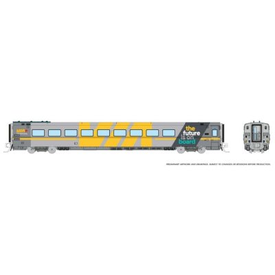 Rapido 508017 - N Scale LRC Business Class Coach: VIA Rail - The Future Is On Board Wrap