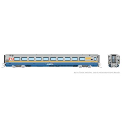 Rapido 508018 - N Scale LRC Coach: VIA Rail - Canada Scheme / Faded