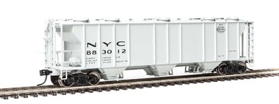 Walthers Mainline 7026 HO RTR - 50ft Pullman Standard PS-2 2893 3 Bay Covered Hopper- New York Ce...