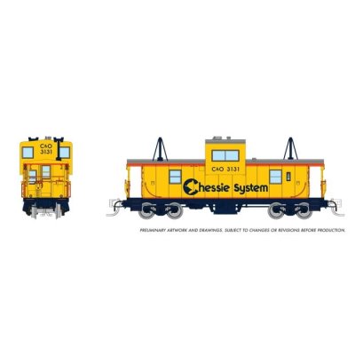 Rapido 510066 - N Wide Vision Caboose: Chessie (C&O): #3131