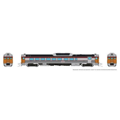 Rapido 516030 - N Budd RDC-2 (Ph 2) (DC/Silent): Canadian Pacific - Maroon: #9107