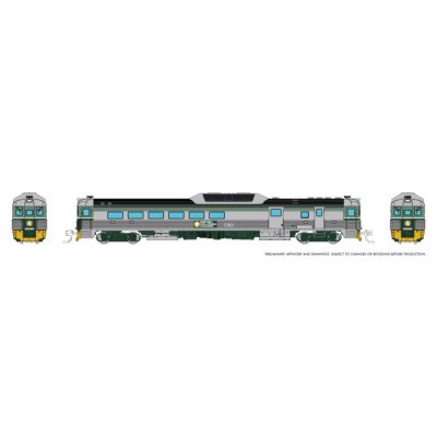 Rapido 516051 - N Budd RDC-3 (Ph 2) (DC/Silent): BC Rail - Two-tone Green: BC-31