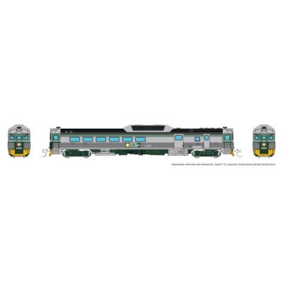 Rapido 516552 -  N Budd RDC-3 (Ph 2) (DC/DCC/Sound): BC Rail - Two-tone Green: BC-33